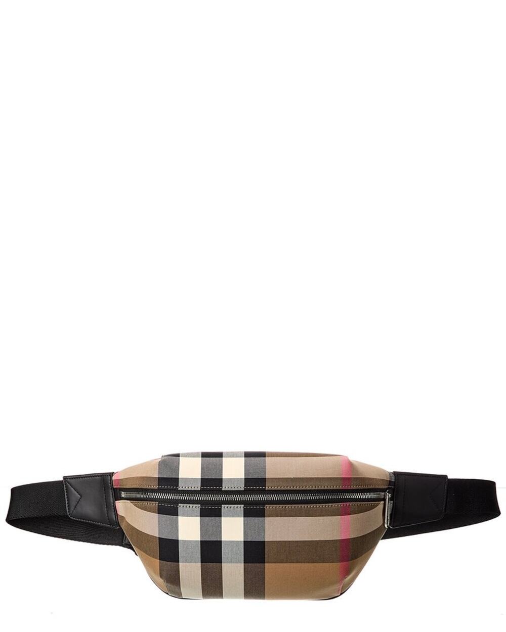Burberry House Check Bum Bag Taupe Brown